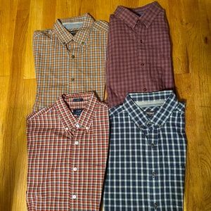 4x Johnston & Murphy Dress Shirts Size M